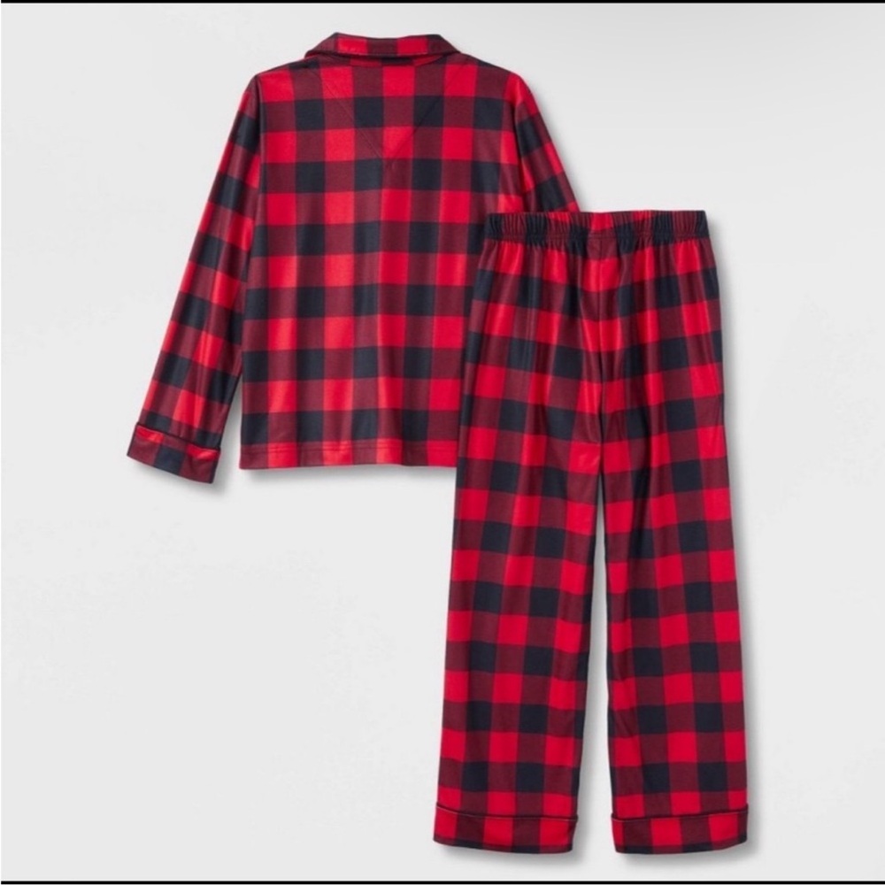 Men’s Red and Black Buffalo Plaid Pajama Pant Set - Picture 3 of 3